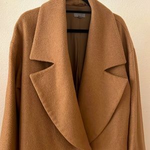 COS Tan Wool Long Coat